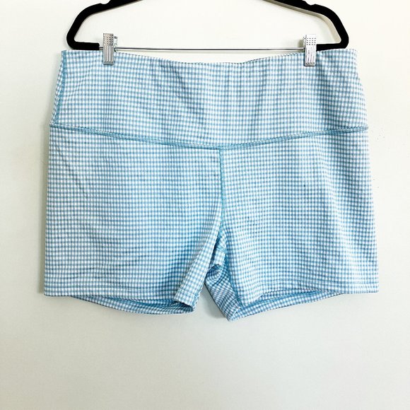 Nike gingham bike shorts plus size spandex workout shorts size 3X - Picture 2 of 9